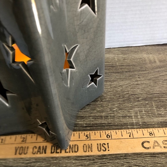 Rustic Star Lantern with Battery Operated Candle - Picture 12 of 13